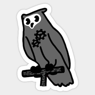 Vintage Artificial Owl 1 Sticker